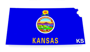 Kansas Flag Map