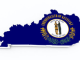 Kentucky Flag Map