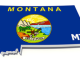 Montana Flag Map