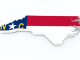 North Carolina Flag Map