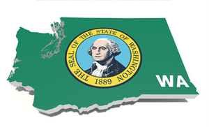 Washington Flag Map