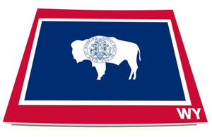 Wyoming Flag Map